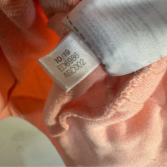 Adidas Climalite Pink Long Sleeve Sweatshirt Women’s Large 3Stripes Crewneck - Picture 13 of 14